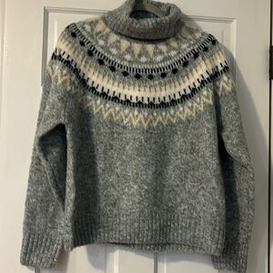 H&M poly, acrylic and alpaca Icelandic style sweater